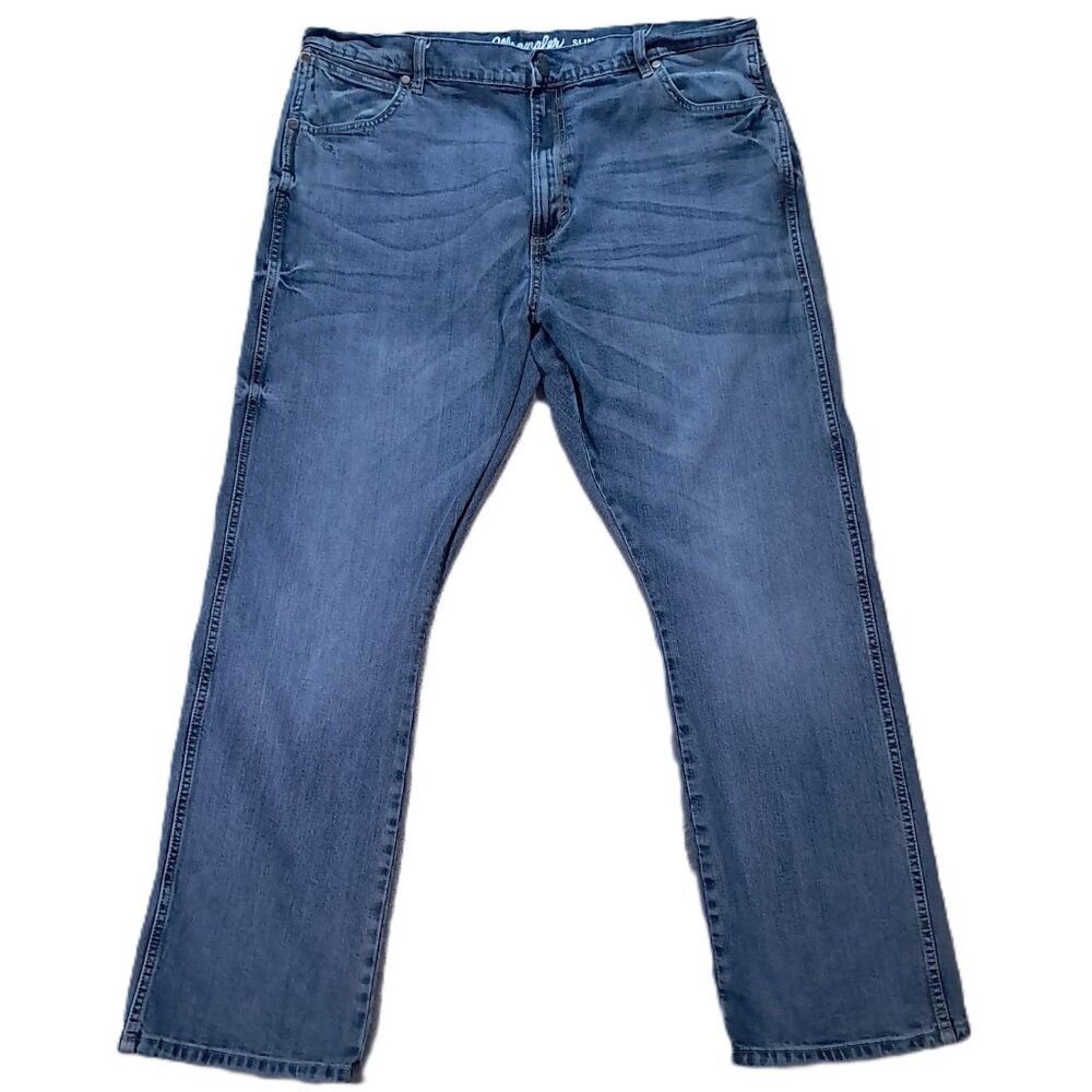 Wrangler Retro Jean Men 39x31, Tag 38x32 Slim Boot Blue Denim Western 77MWZGL
